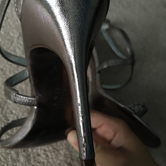 Nina Grey Metallic Heels (Worn Once!) - Picture 5 of 6